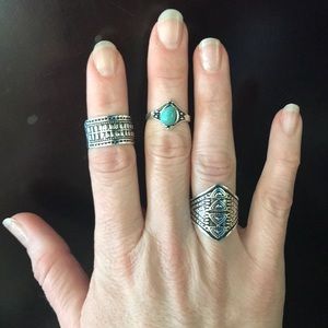 Tribal Ring Set